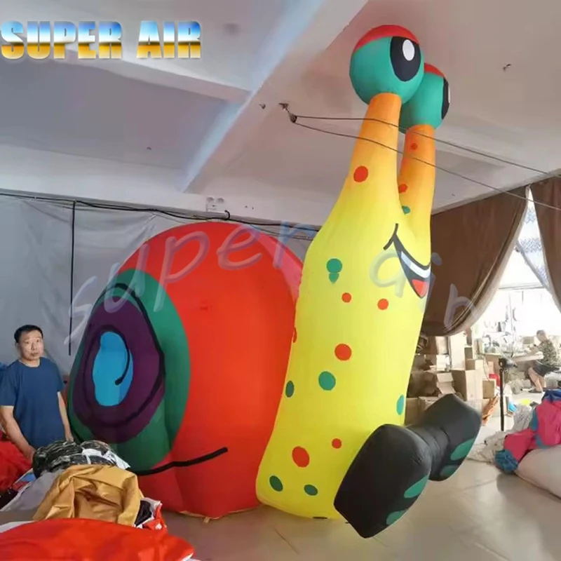 Made in China mascotte gonfiabile pubblicitaria lumaca gonfiabile in vendita