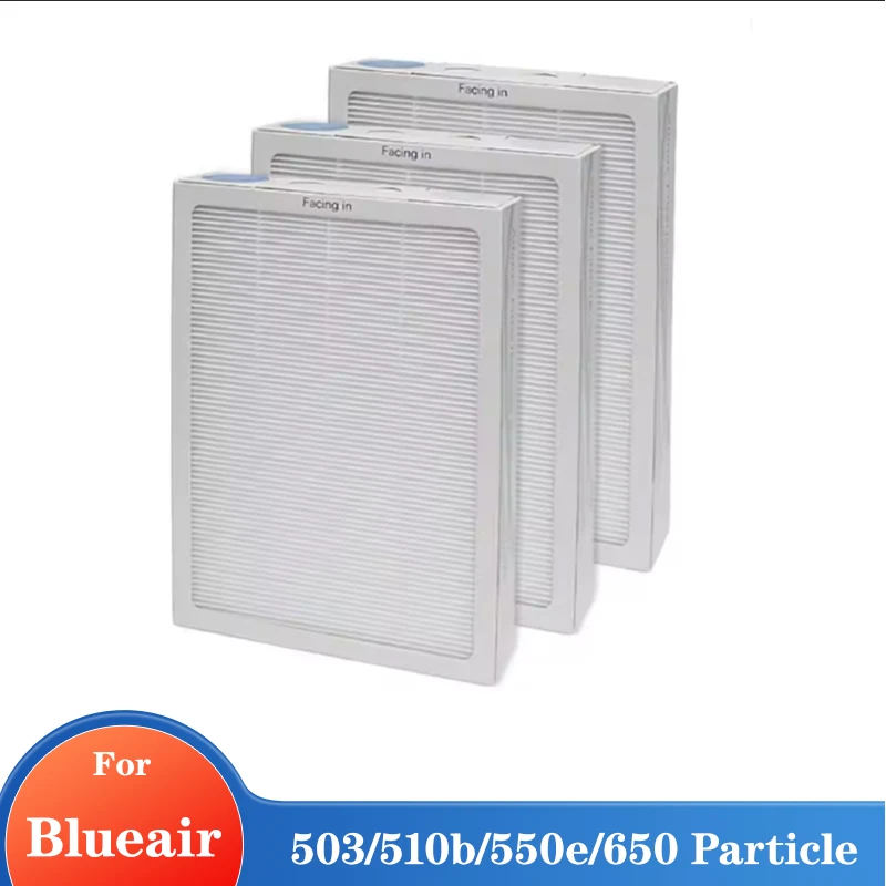 

3 шт. комплектующие для очистителя воздуха: HEPA-фильтр и композитный фильтр с активированным углем, совместимые с Blueair 503/510b/550e/650 (для частиц)