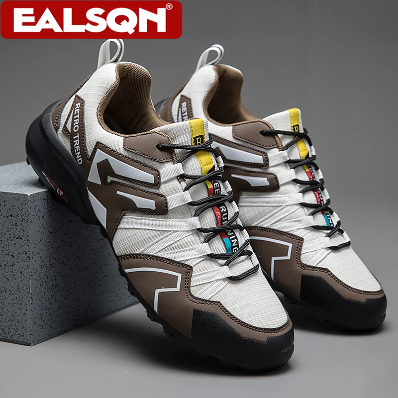 Men's Tactical Hiking Sneakers Wear-resistant Anti-slip Outdoor Mountain Trekking Shoes for Hunting Sport Walking Size 39-47