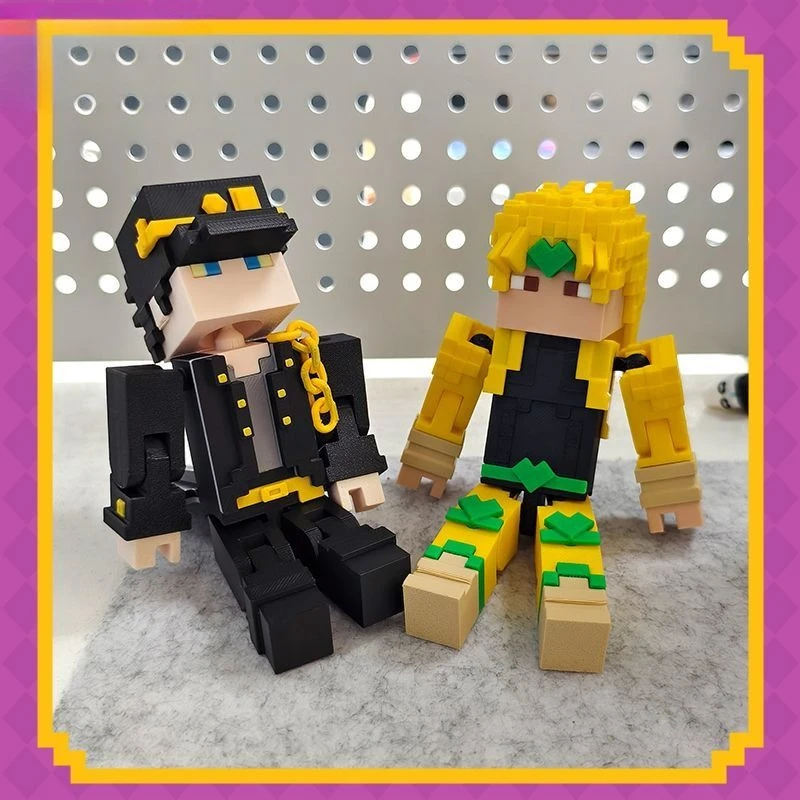 

3D-печатная подвижная фигурка JOJO Adventure с шарнирными соединениями