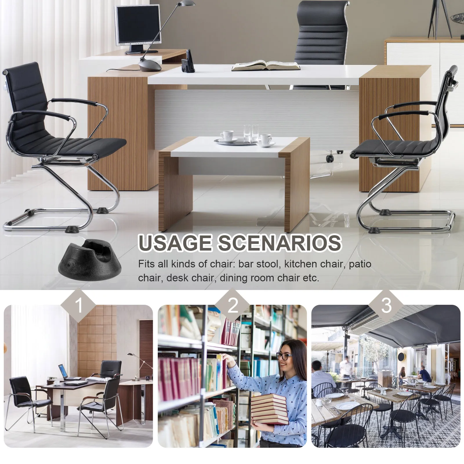 

12pcs Anti-Slip Chair Leg Covers Non-Skid Floor Protectors For Hardwood Tile Laminate Wooden Vinyl Furniture Footpad Table Legs