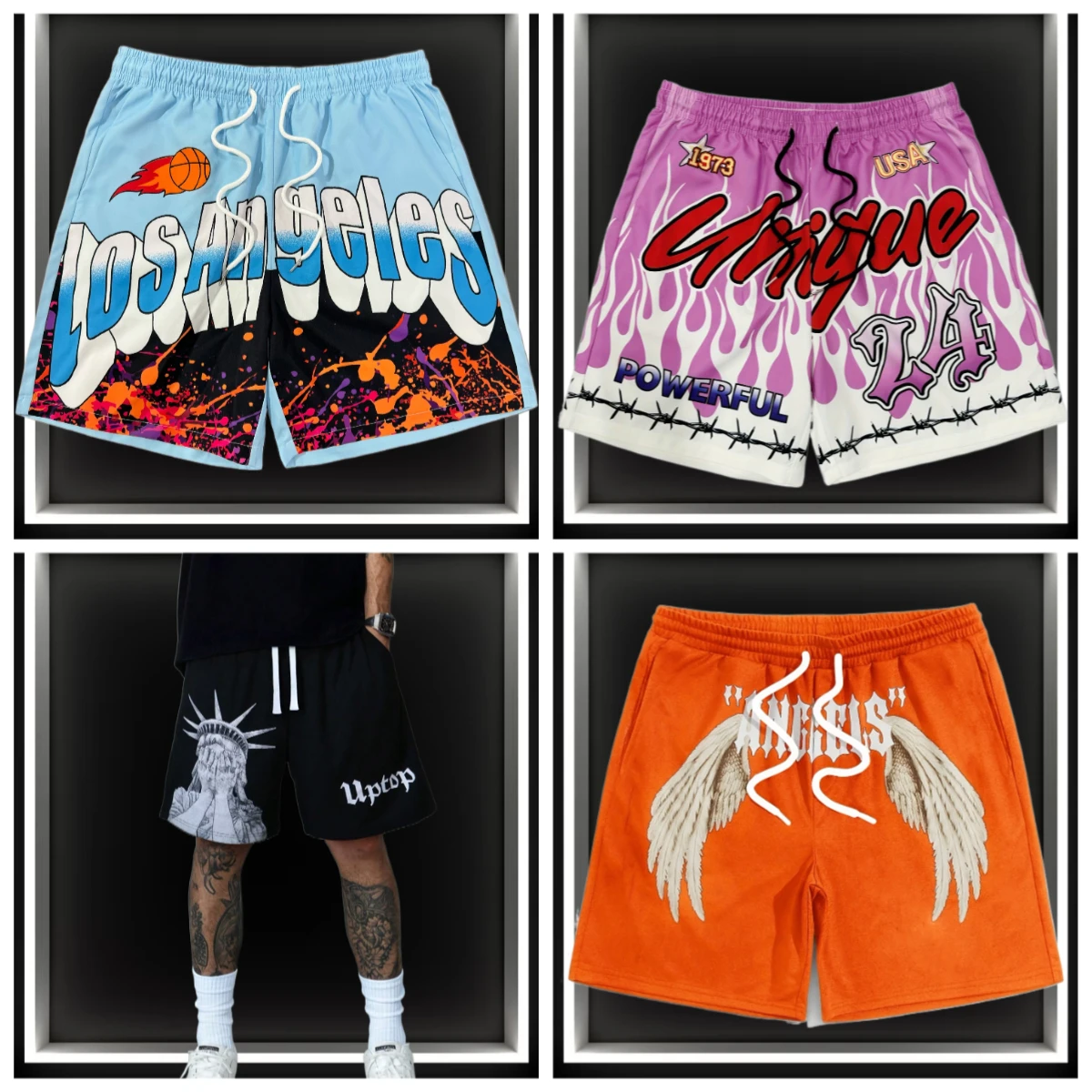 

2025Мужская спортивная бритва, летняя спортивная одежда, шорты для пляжного бега, тренировочные шорты, баскетбольная одежда, спортивные штаны для бега в тренажерном зале