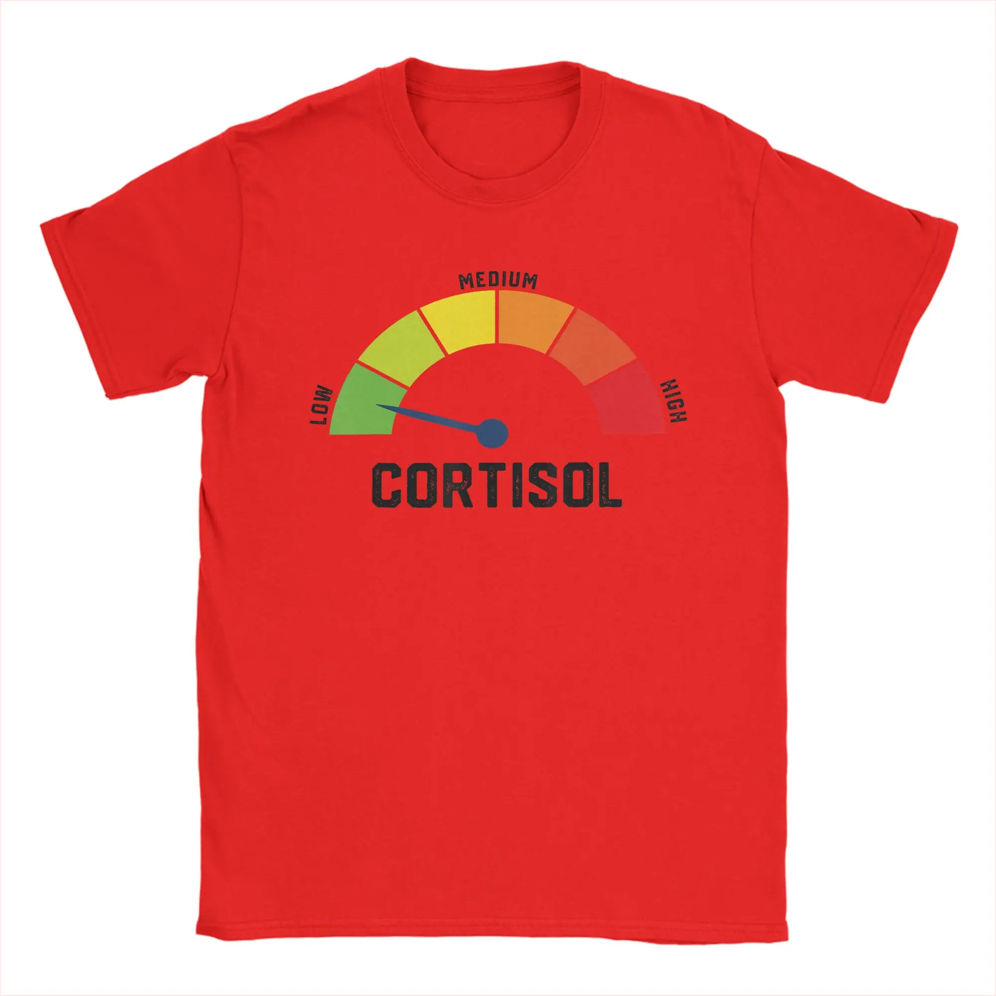 Cool Low Cortisol Levels V Meme T-Shirts Women Men O Neck Funny Clothes Novelty Short Sleeve Tees Graphic Summer Y2K Fun Tops