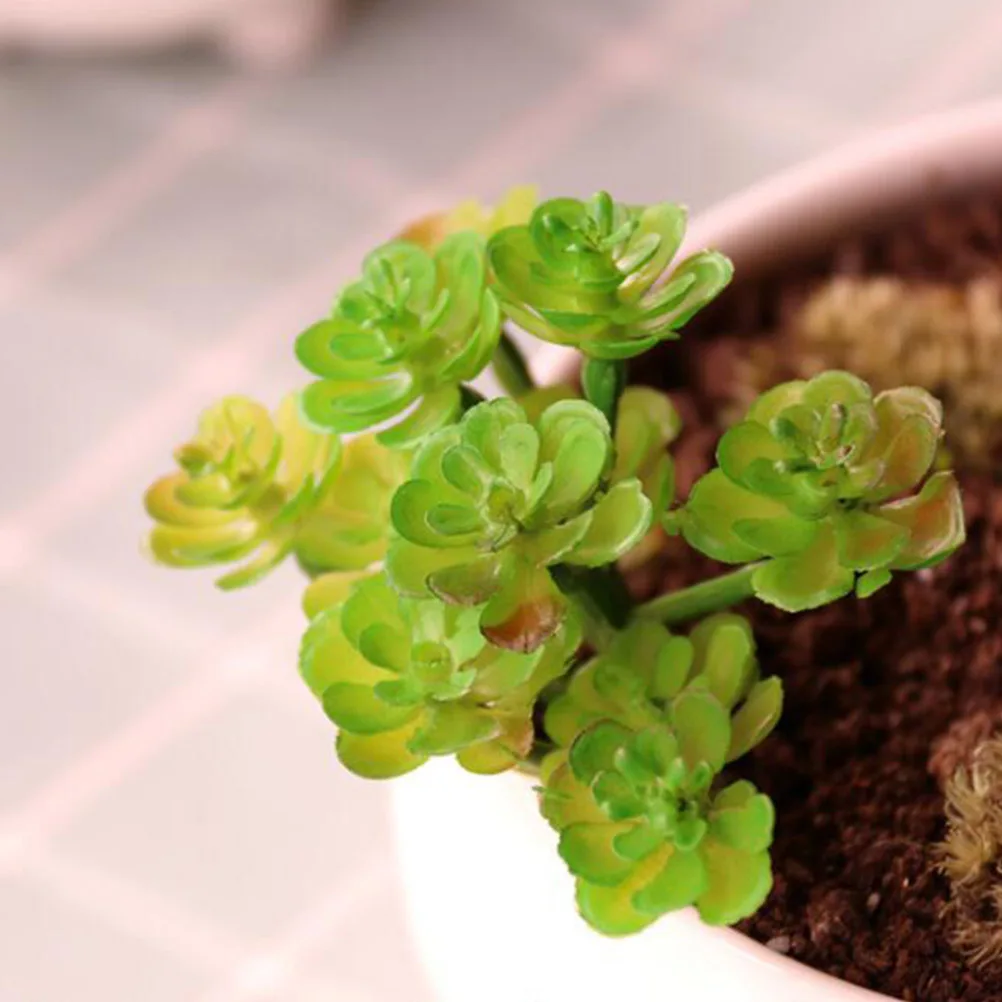 

7 Pcs Artificial Succulent Plants Decoration Greenery Trailing Faux Plant naments for Home Office Desk Friendly