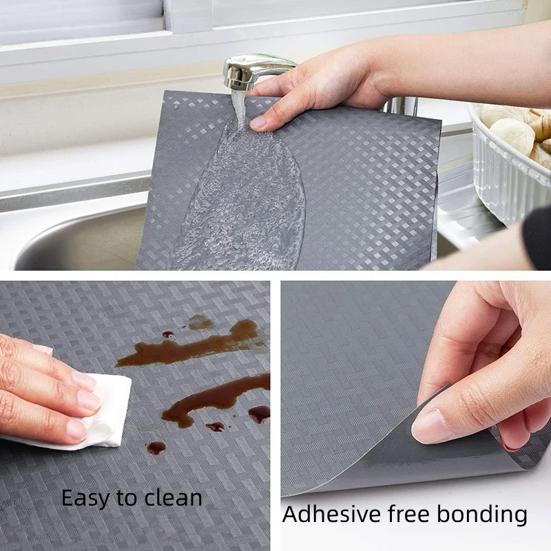 1PC 2M/78.74inch Non-Adhesive Shelf Kitchen Drawer Mat Shelf Cover Liners Non-slip Drawer Liner Protects Surfaces Cupboard Liner - view 5