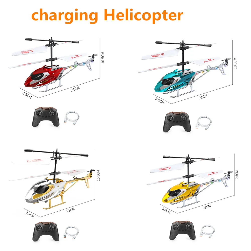 

3CH RC Helicopter Built-in Gyro Remote Control Helicopter Model Toys RTF Double-deck propeller With LED Lights For Beginner