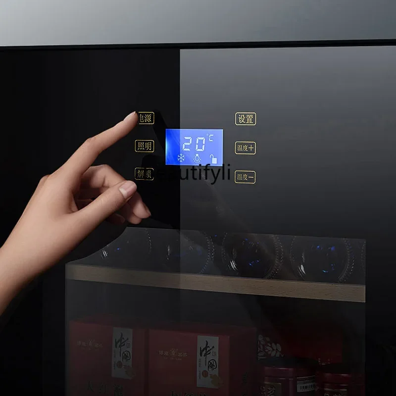 A01 Ice bar wine cabinet constant temperature wine cabinet household living room tea fresh refrigerator small refrigerator
