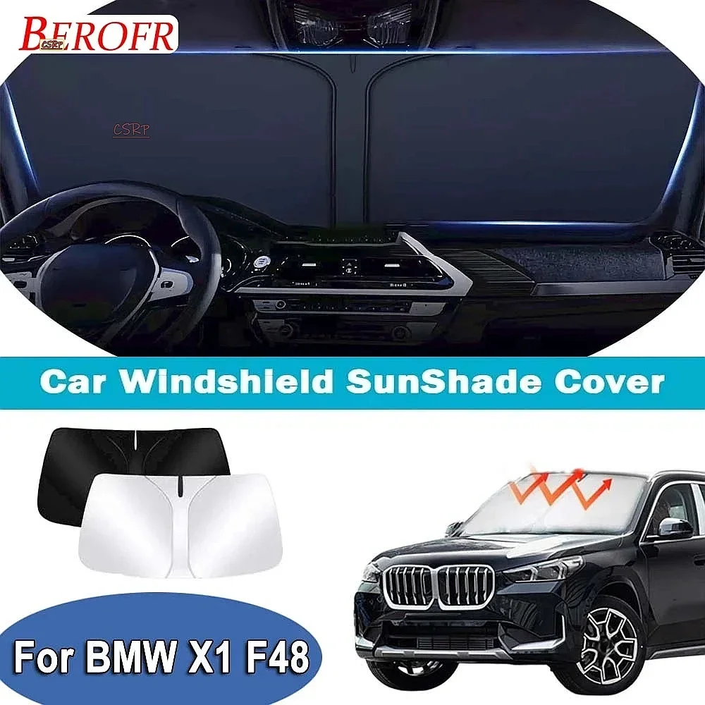 For BMW X1 F48 2016-2022 Car Windshield Sunshade Cover Front Window Sun Shade Heat Insulation Summer Auto Accessories