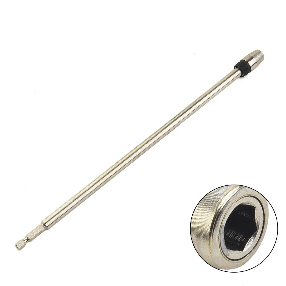 Quick Release Drill Bit Holder Extension Rod 300mm Magnetic Shaft For Easy Bit Changes And Improved Efficiency