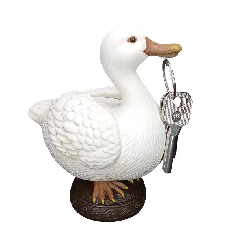 Magnetic Duck Key Holder Magnetic Duck Statue For Key Hanger Duck Apartment House Room Home Decor For Home Living Room &