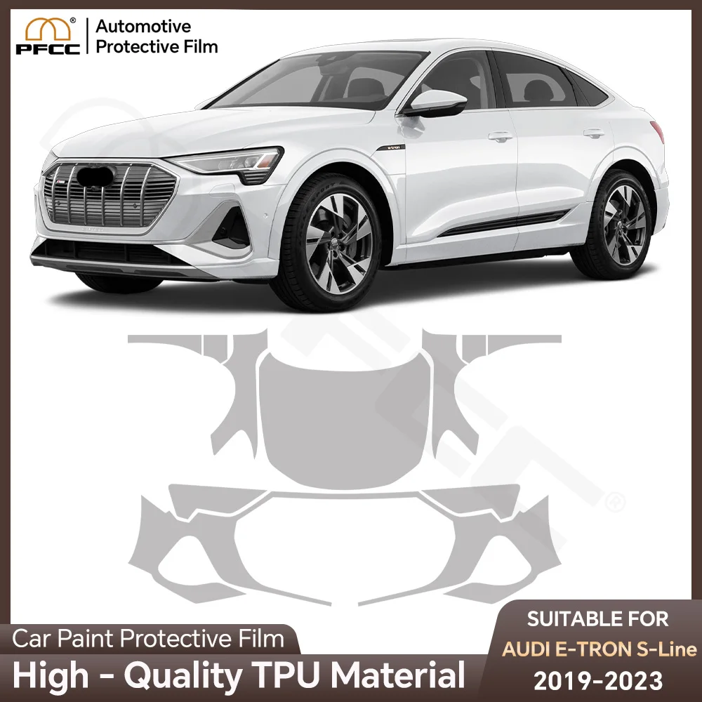 

TPU Paint Protection Film For AUDI E-TRON 2019-2023 Pre-cut PPF Car Body Clear Bra Anti-scratch Resistant Invisible Repairable