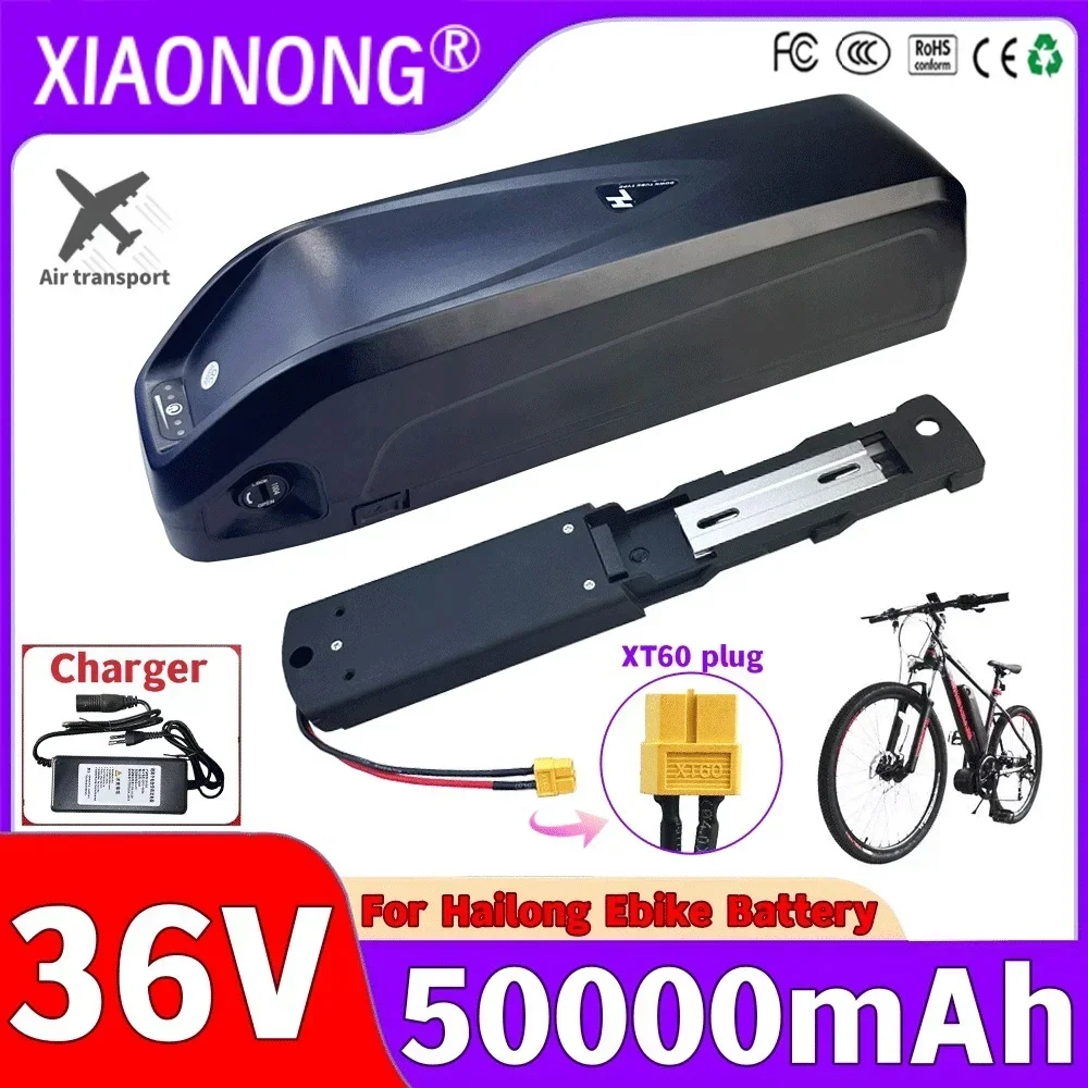 For Hailong High-capacity 36v 50Ah Motorcycle/bicycle Ncr18650b 500w-3000w Motor Lithium Battery