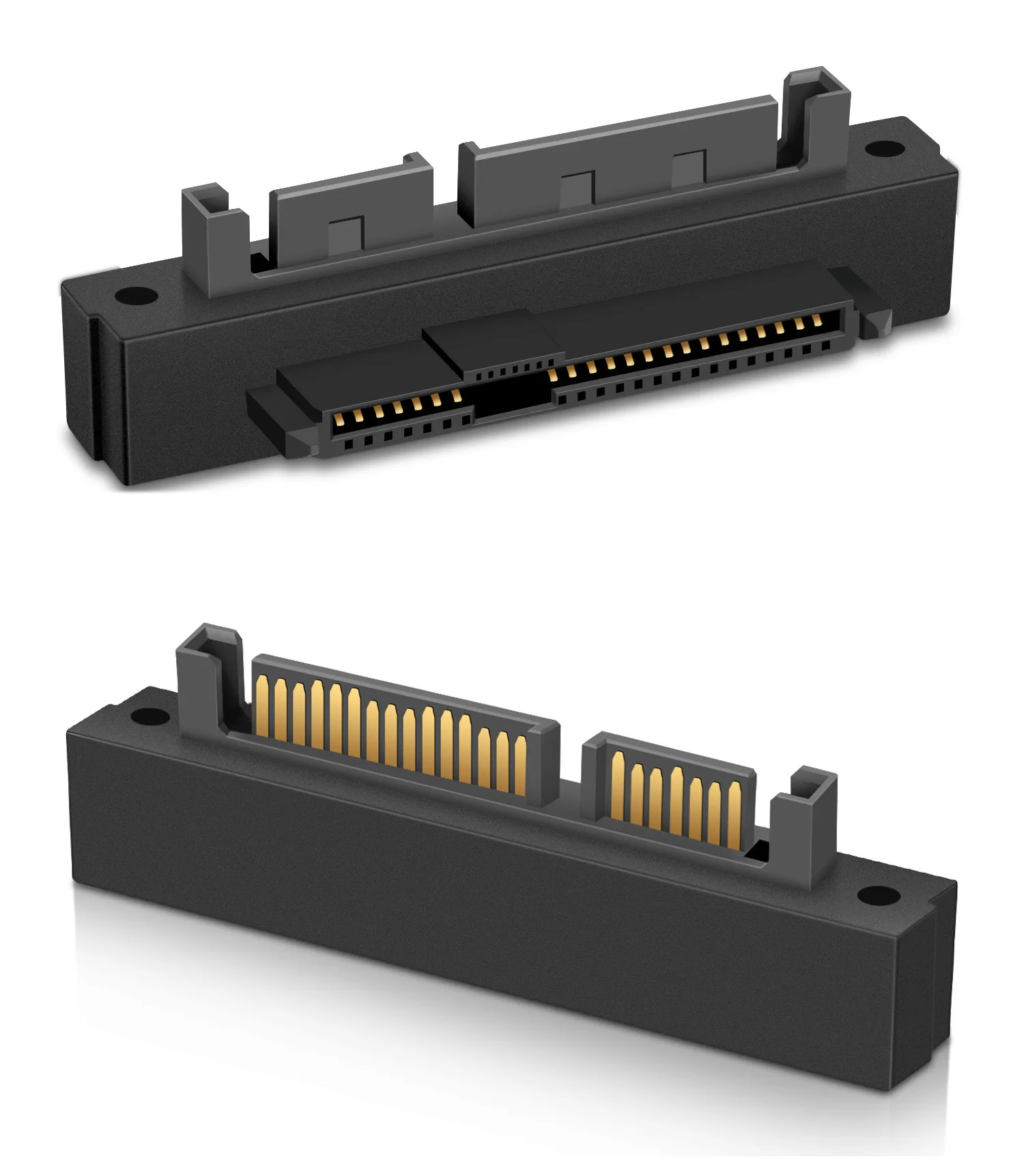 

3pcs 5Gbps SFF 8482 SAS to SATA 180 Degree Angle Adapter Converter Straight Head Portable Durable High Quality for PC