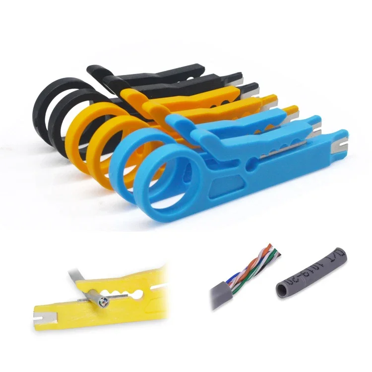 Portable Wire Stripper Knife Crimper Pliers Crimping Tool Cable Stripping Wire Cutter Cut Line Tool Cable Stripping Wire Cutter