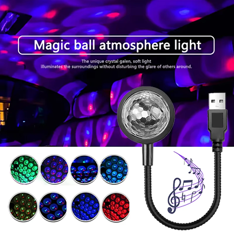 

multicolore LED ciel étoilé lampe de Projection Mini USB étoile veilleuse voiture toit galaxie lumière intérieur Auto décoration