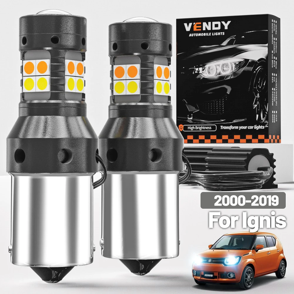 

2 шт. для Suzuki Ignis 2000-2019, двухрежимный светодиодный указатель поворота + дневные ходовые огни DRL 2005 2006 2007 2016 2018, аксессуары Canbus