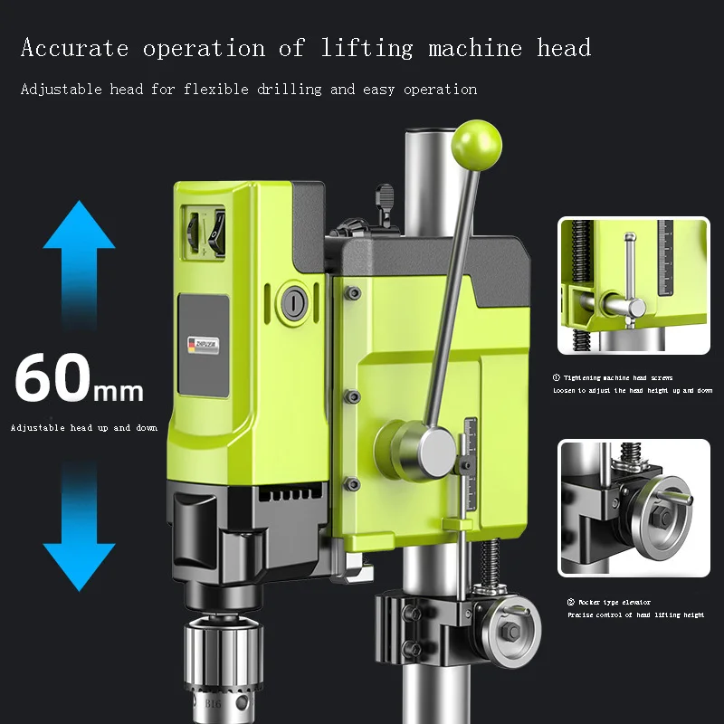 

Mini Electric Bench Drilling Machine with Milling Worktable 6-Speed High Power High Precision DIY Processing Bench Driller