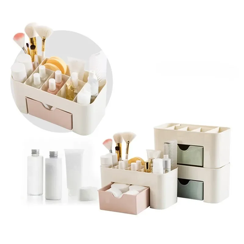 Cosmetics Storage Box and Compartment, Desk Drawer, Makeup Brush, Lipstick and Mask Jewelry and Storage 1PC Makeup Organizer Box