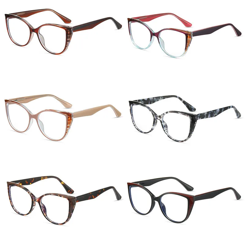 Prescription Glasses Frame Cat Eye Glasses Optical Light Teens Frames Women Prescription Lenses Spring Hinge Spectacles Flexible