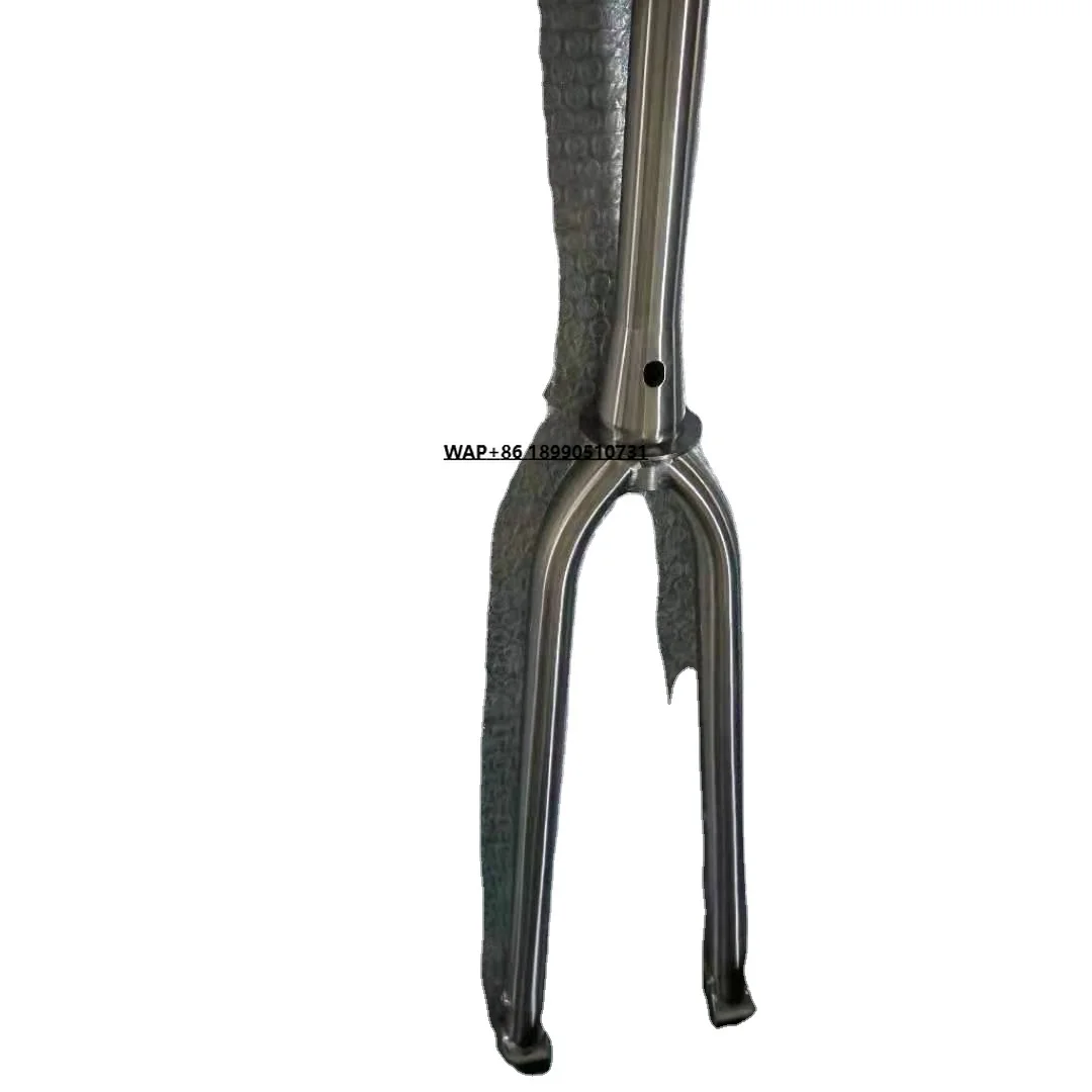 

Titanium 700C Gravel Bicycle Parts Front Fork with Thru Axle 100*12