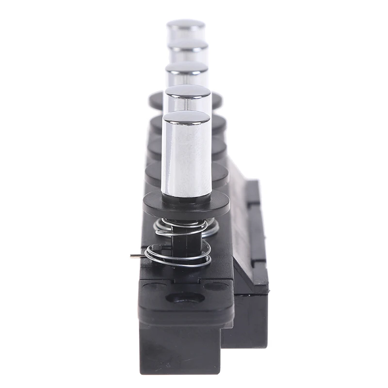 1 Uds. Interruptor de botón enchufable de cinco posiciones Campana Extractora interruptor de tecla de Piano de cinco engranajes