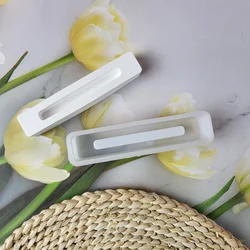 Single Row Plate Base Candlestick Silicone Mold Candle Holder Decorative Ornaments  Mold DiY Cement Plaster Mold Home Decoration