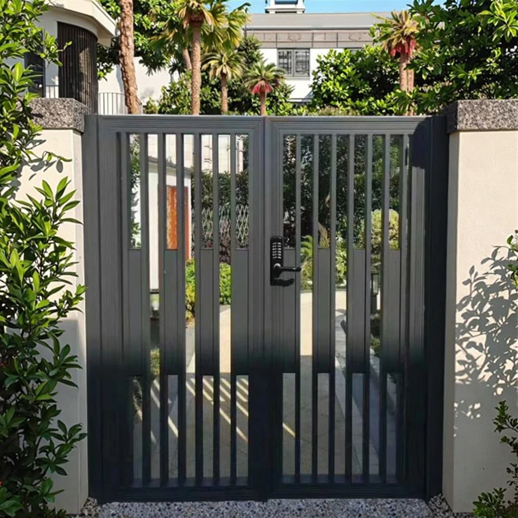

Automatic Modern Aluminum Gate Sliding Main Gates Garden Designs Aluminium Gatepromote sales