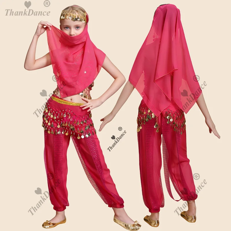 Strój do tańca orientalnego dla dziewczynki, kostium do tańca brzucha dla dzieci, kostiumy do tańca brzucha dla dziewcząt, kostiumy sceniczne, kostiumy do tańca brzucha dla dzieci