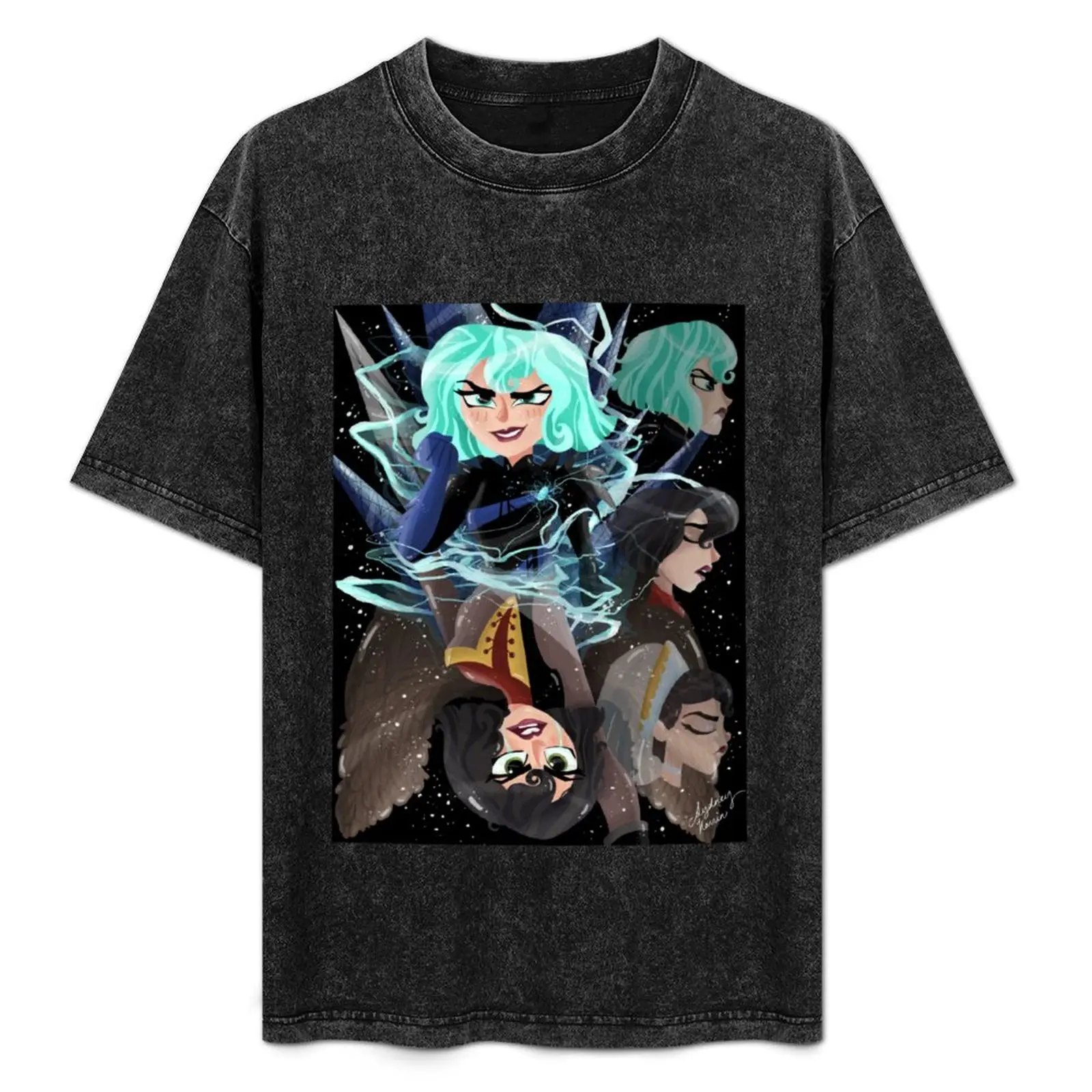 

Cassandra Tangled T-Shirt Large Size Loose Casual Tee