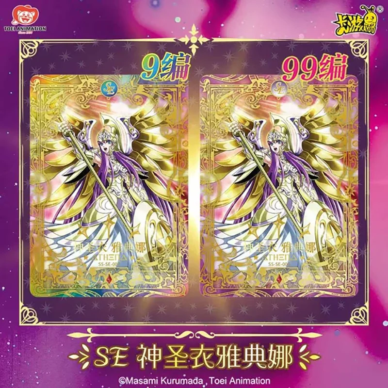 KAYOU Genuine Saint Seiya Card Saint Cloth Awakening Cards Athena's Cloth Saori Kido Rare SE God Card Collection Card Kids Toy