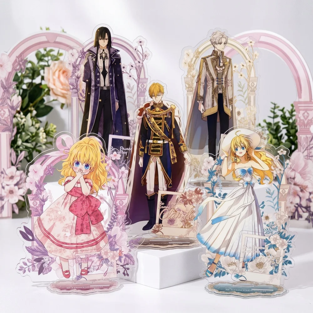 Who Made Me a Princess Manhwa Acrylic 15CM Double Sided Stand Keychain Athanasia Claude Lucas Desk Decor Gift for Fans