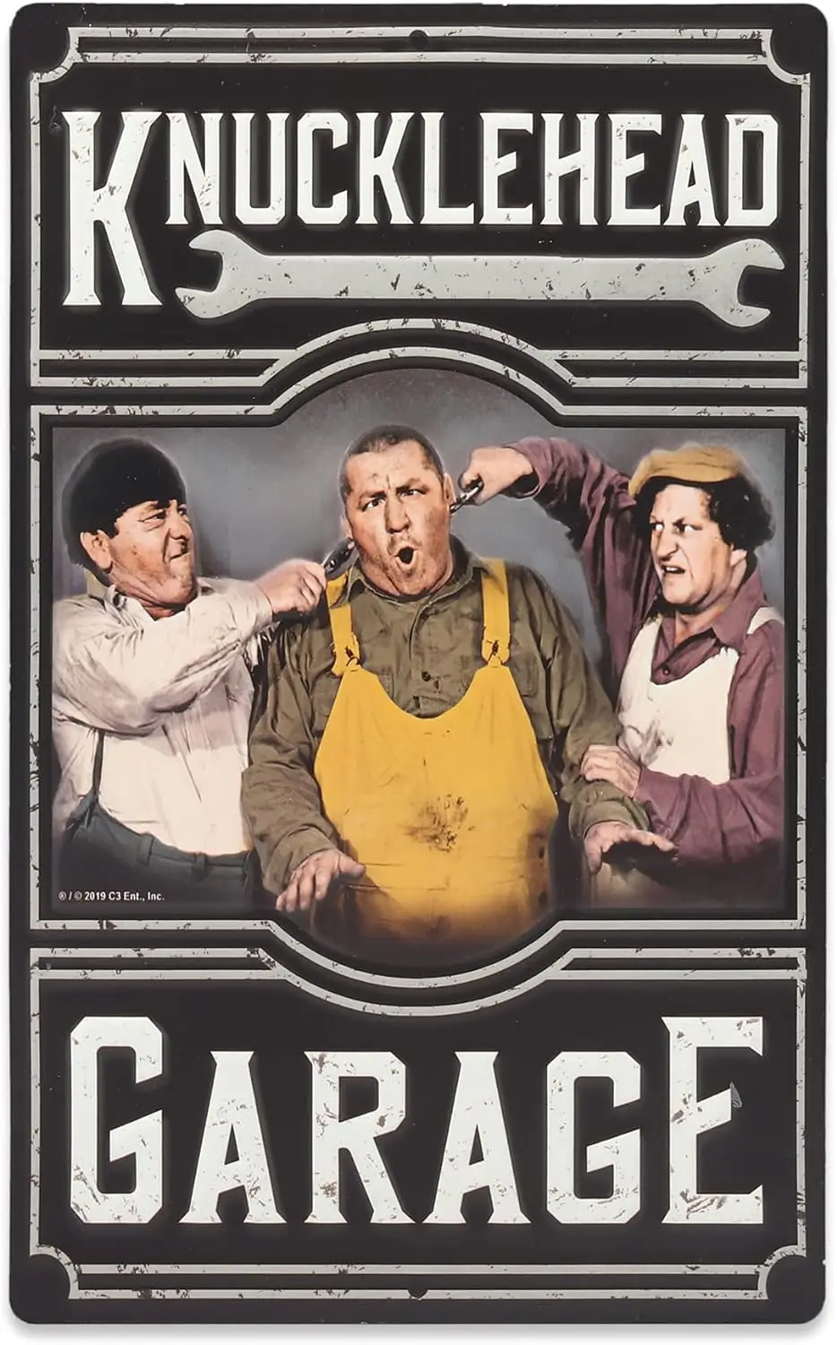 Signs 4 Fun Sig3kg 3 Stooges Knucklehead The Three Stooges Metal Tin Sign Sign For Garage