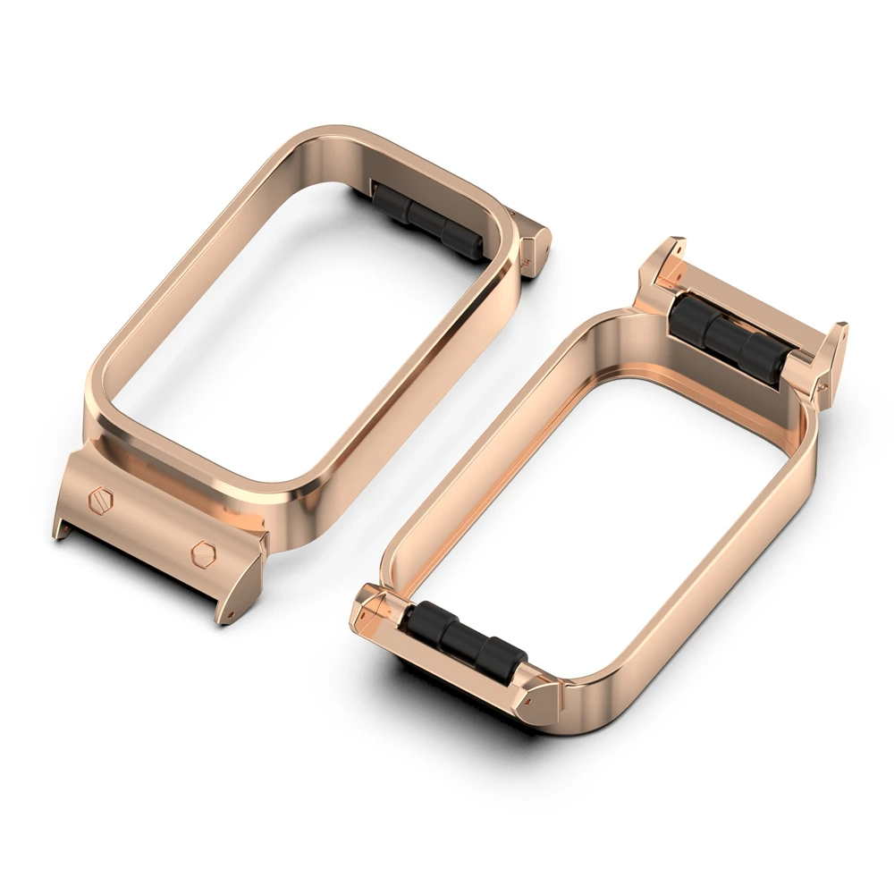 เคสโลหะสําหรับ Xiaomi Band 9 Active/Redmi Band 3 กรอบนาฬิกาสมาร์ทคุณภาพสูงอุปกรณ์ป้องกันเชื่อมต่อ 18 มม.Widt