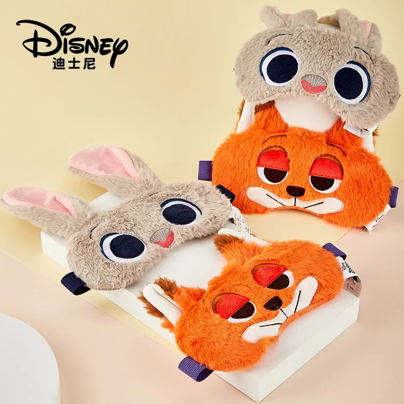 Disney Stitch Eye Mask Plush Faux Rabbit Fur Shade Sleep Anime Travel Sleep Eye Care Relax Boys Girl Christmas Birthday Gift