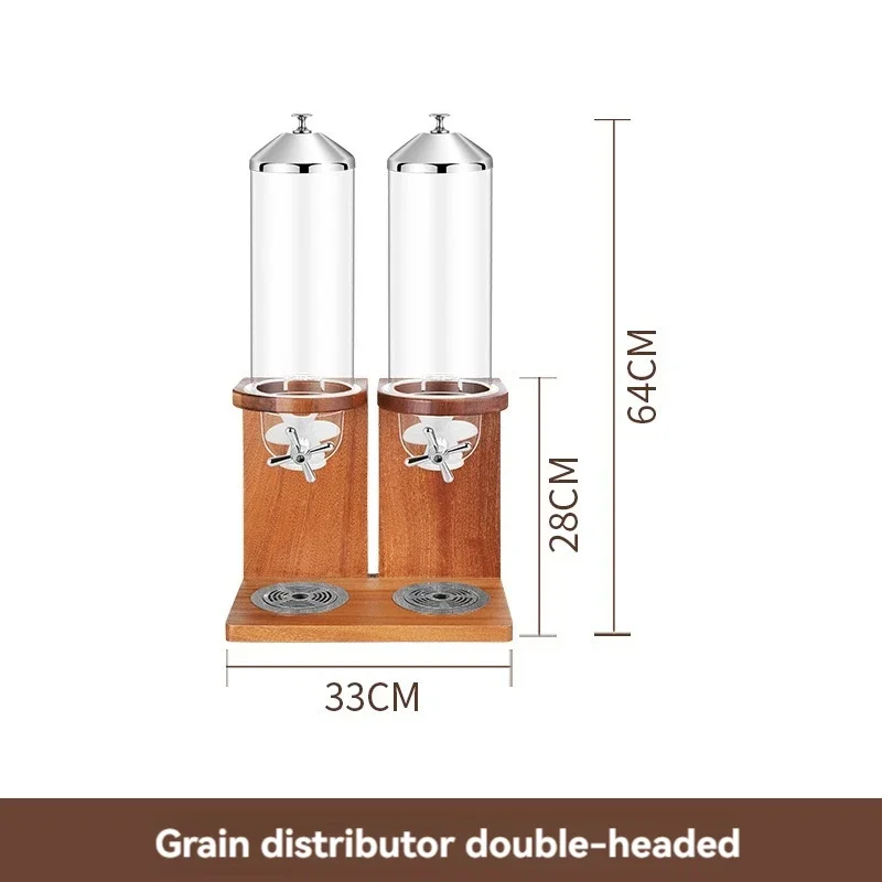 家庭用 220v ビュッフェレストランホテル無垢材シリアルマシンシリアルディスペンサー朝食ビュッフェシリアルディスペンサー