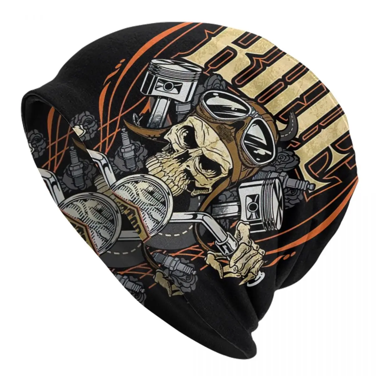 

Классическая вязаная шапка для вождения с черепом для взрослых, пуловер, кепка, удобная мужская и женская вязаная шапка для взрослых