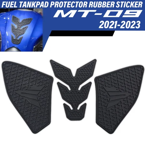 Para YAMAHA MT-09 MT09 SP mt 09 2021 2022 2023 Accesorios de motocicleta pegatinas laterales de combustible de goma almohadilla de tanque de combustible antideslizante