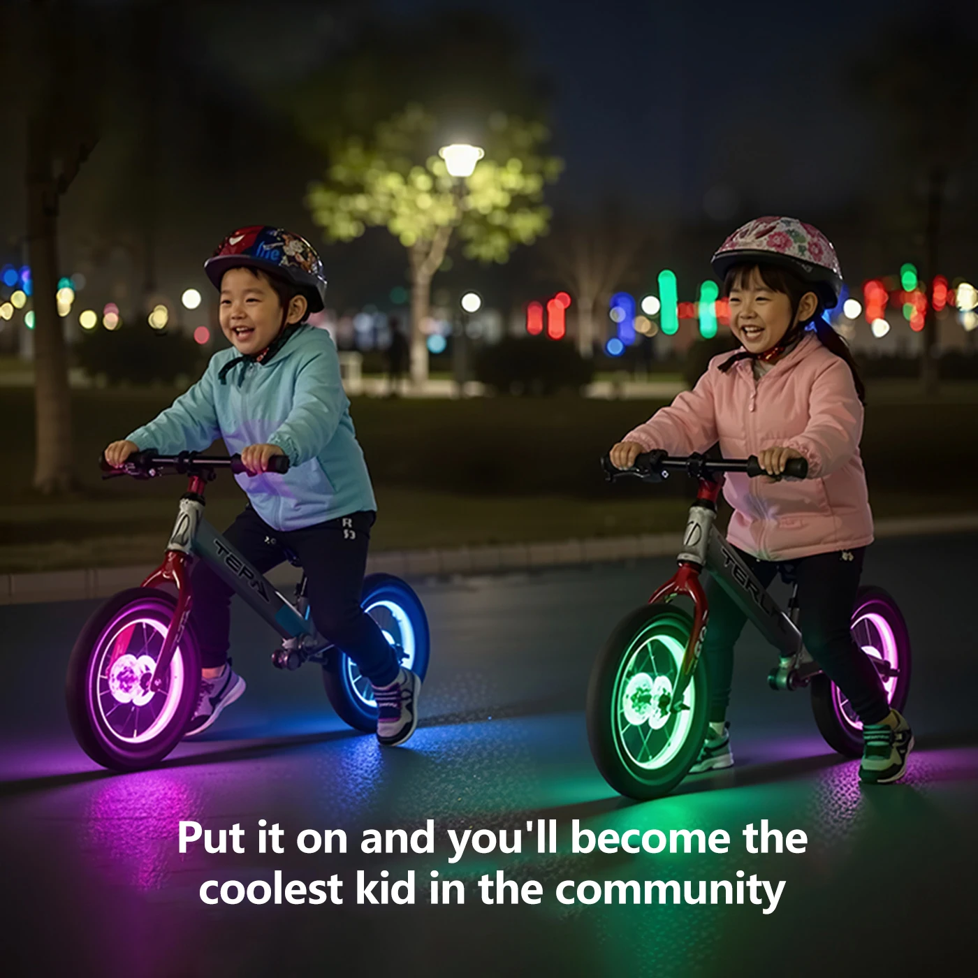 AliExpress cycle zone LED Bicycle Wheel Light Bike Front Tail Hub Spoke One Lamp with 7 Color 15 Modes Rechargeable Kids Balance Bike Light