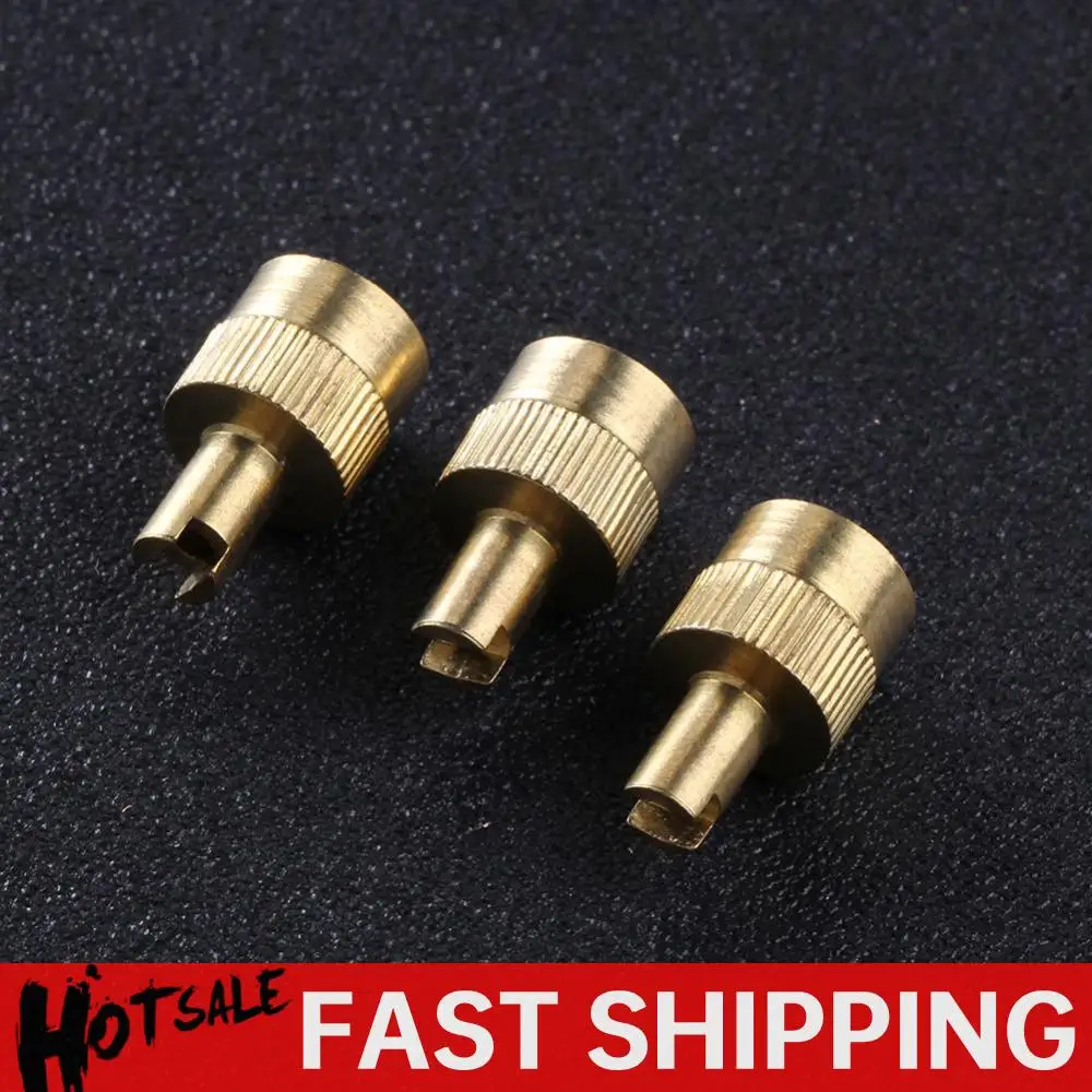 8pcs Slotted Head Valve Stem Caps with Core Remover Tool for Car Motorcycle Tire Valve Repair Cap Car Wheels Tires Kit