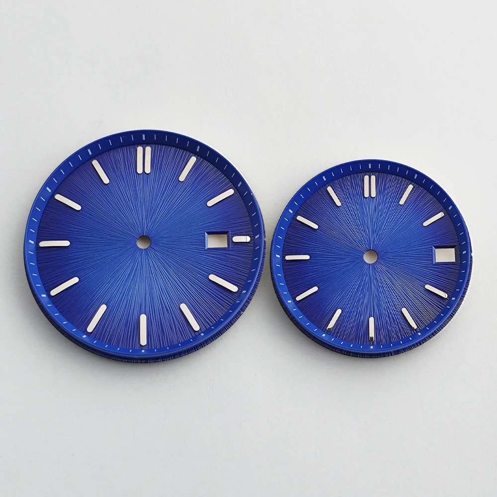 NH35 Cocktail Diameter Dial 29mm/35mm Couple Dial Radial Pattern Calendar Table Modified Mechanical Watch Accessorie Custom Dial