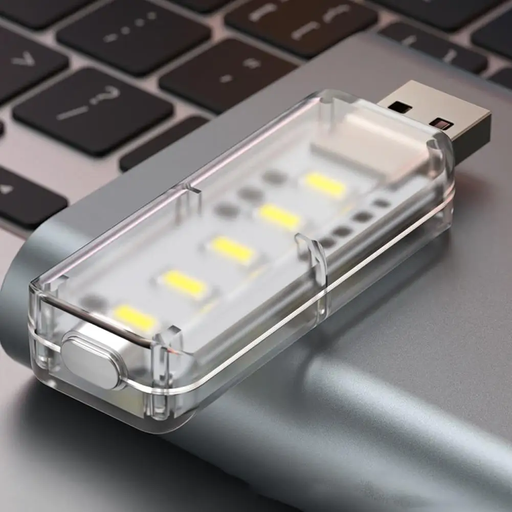 10 LED اللمس يعتم USB ضوء الليل 5 فولت المحمولة 3000 كيلو/6500 كيلو لغرفة النوم دراسة الكمبيوتر المحمول المحمول قوة البنك المكونات في الإضاءة