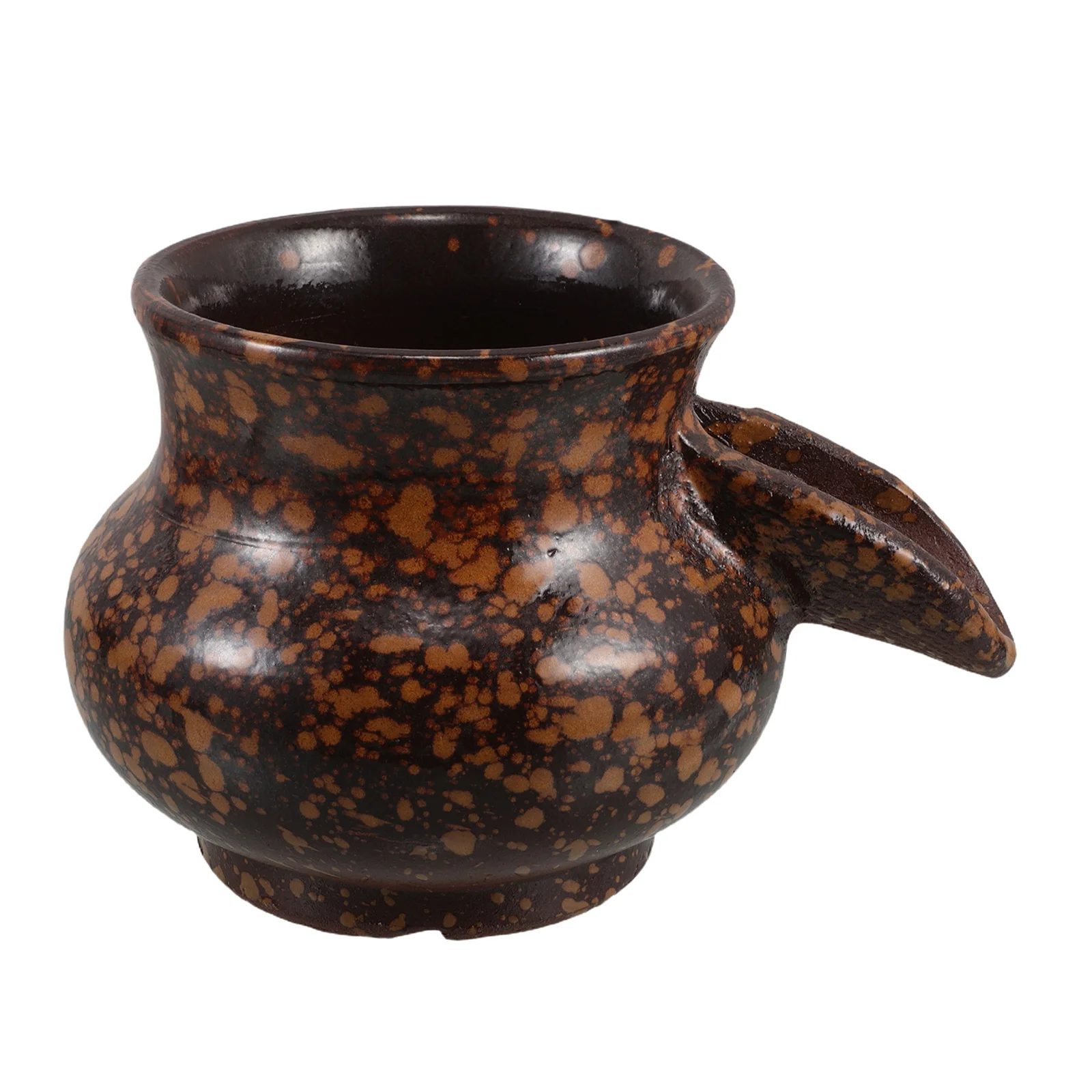 

Rustic Ceramic Jar Waterfall Fountain Handcrafted Indoor Outdoor Garden Pond Feature Fish Tank Decoration Fish Tank Hideout Cave