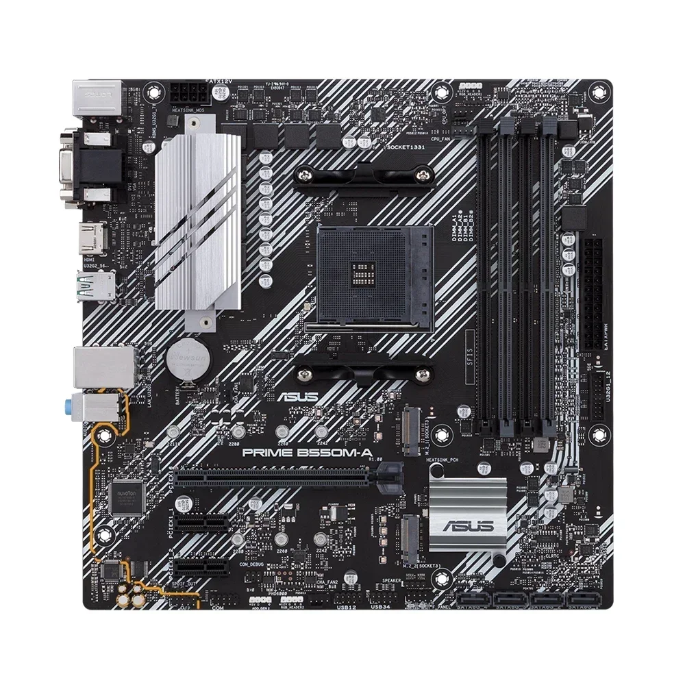 

B550 Motherboard ASUS PRIME B550M-A for Ryzen 7 5700x 5700x3d 5800x3d AM4 Motherboard for AMD Ryzen 5 5600 5600G 5500 3600 5600x