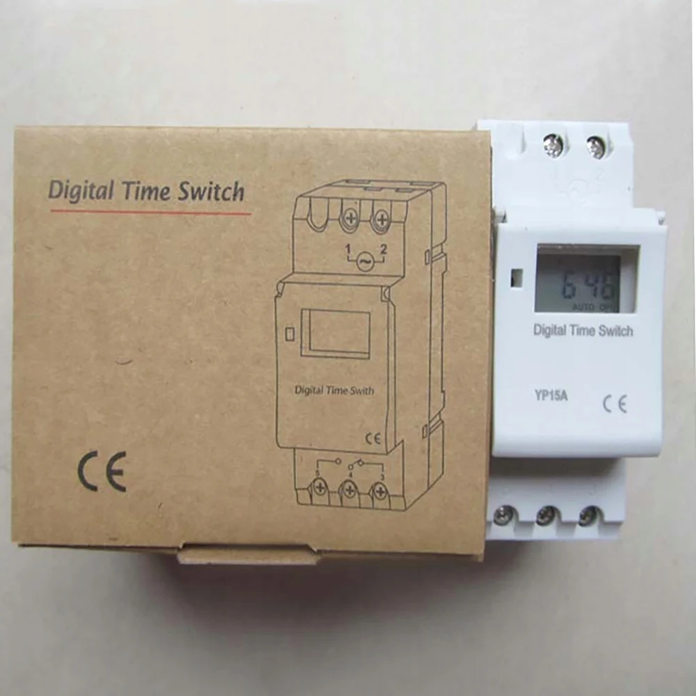 Electronic Weekly 7 Days Programmable Digital TIME Relay Timer Switch Control AC  230V Din Rail Mount THC15A