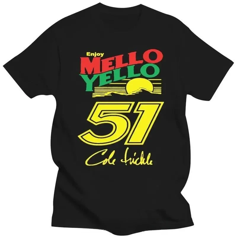 Cole Trickle Days of Thunder Mello Yello 51 camiseta Festival de Música especial Unisex Camiseta de algodón camiseta de gran tamaño ropa de hombre
