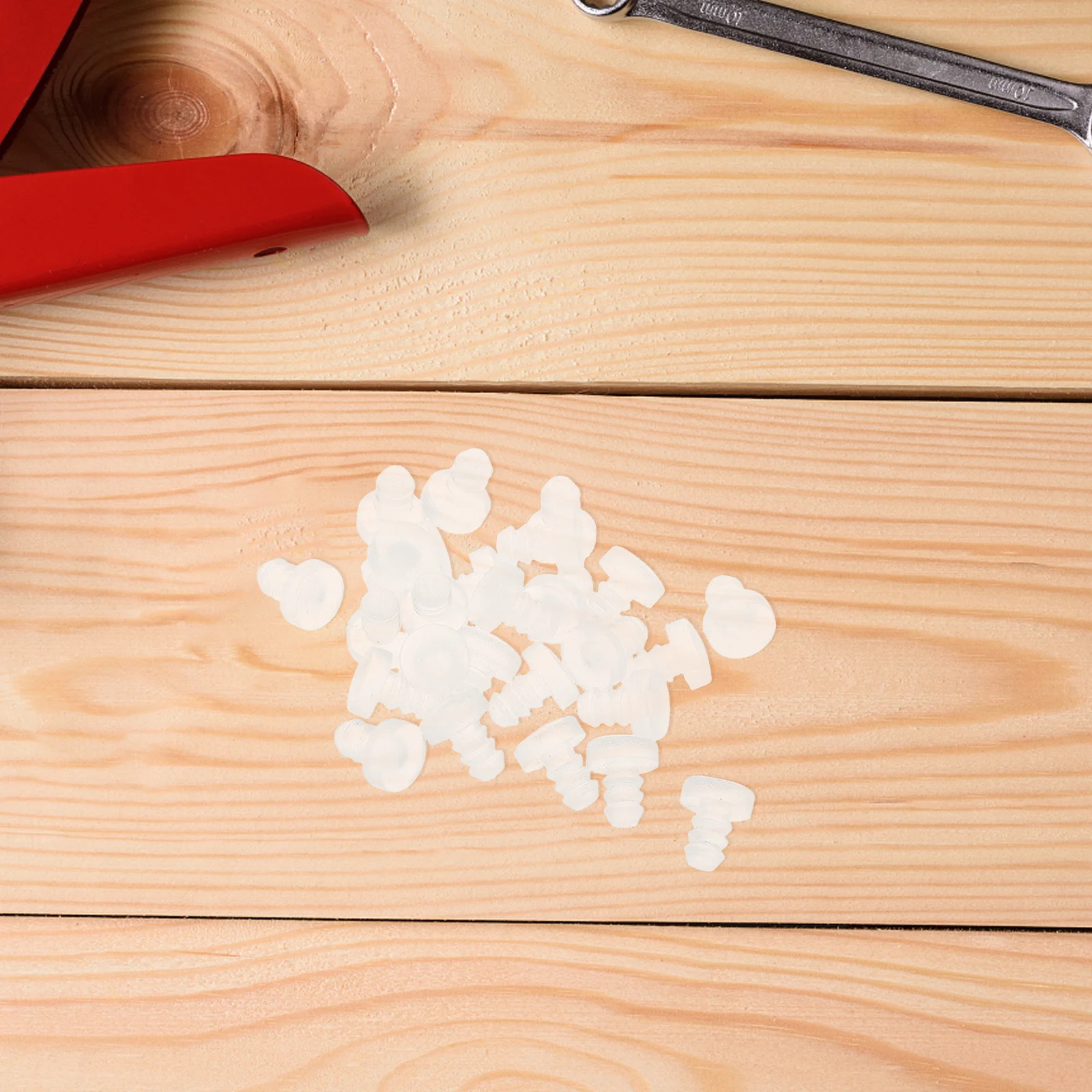 

50pcs Furniture Bumper Pads Clear Rubber Anti-Collision Spacers For Glass Table Top Patio Cabinet Legs Non-Slip Protectors