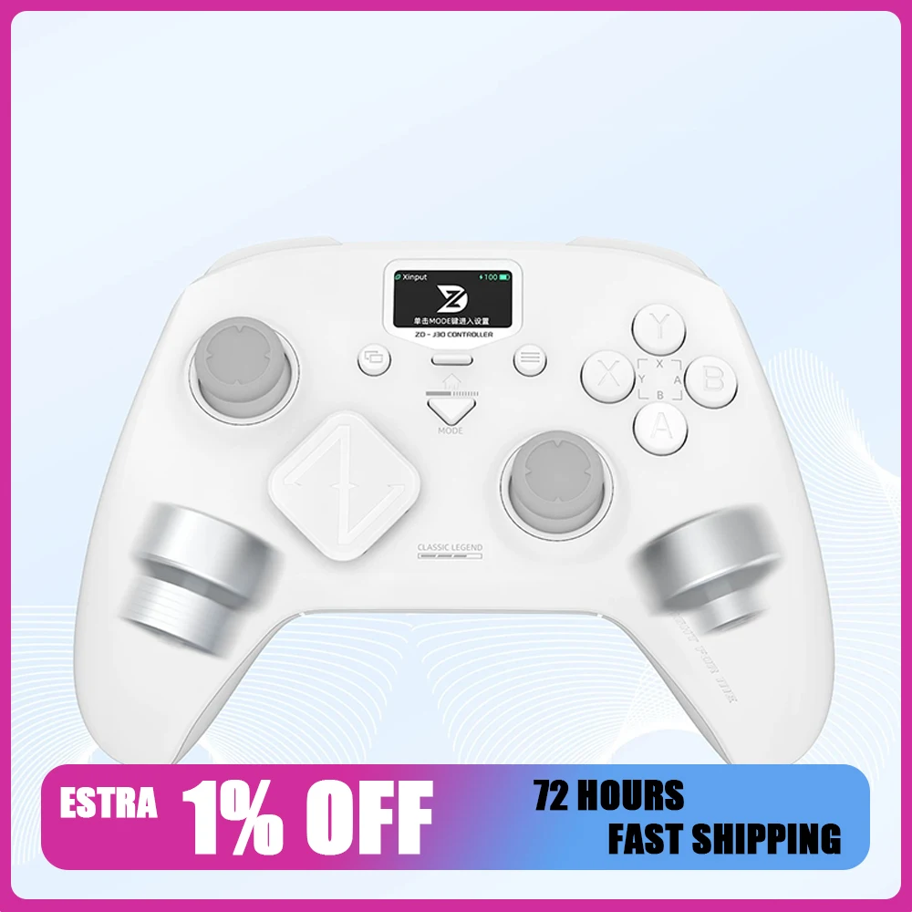ZD CLASSIC LEGEND Gamepads Wireless Three Mods Two-stage Hall Trigger Game Handles Real-time Display Parameters Quick adjustment