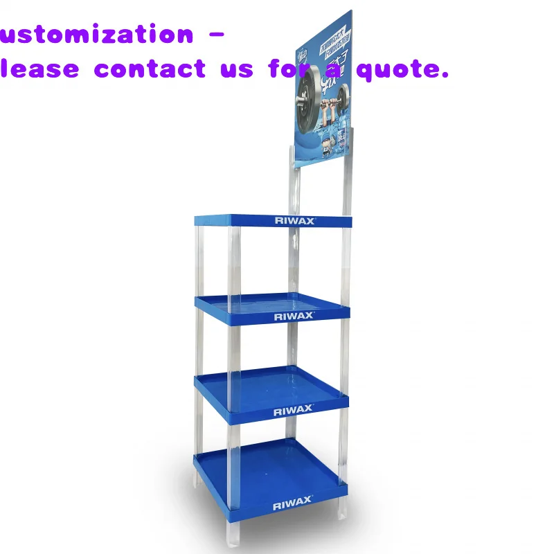 

Стеллажи для розничной торговли Custom Supermarket Retail Shop Shelf Standing, 4-ярусные, пластиковые, напольные.