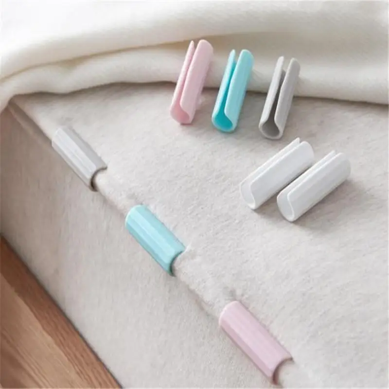 12Pcs Set Bedsheet Clips Plastic Slip-Resistant Clamp Quilt Bed Clipper Cover Grippers Fasteners Mattress Holder