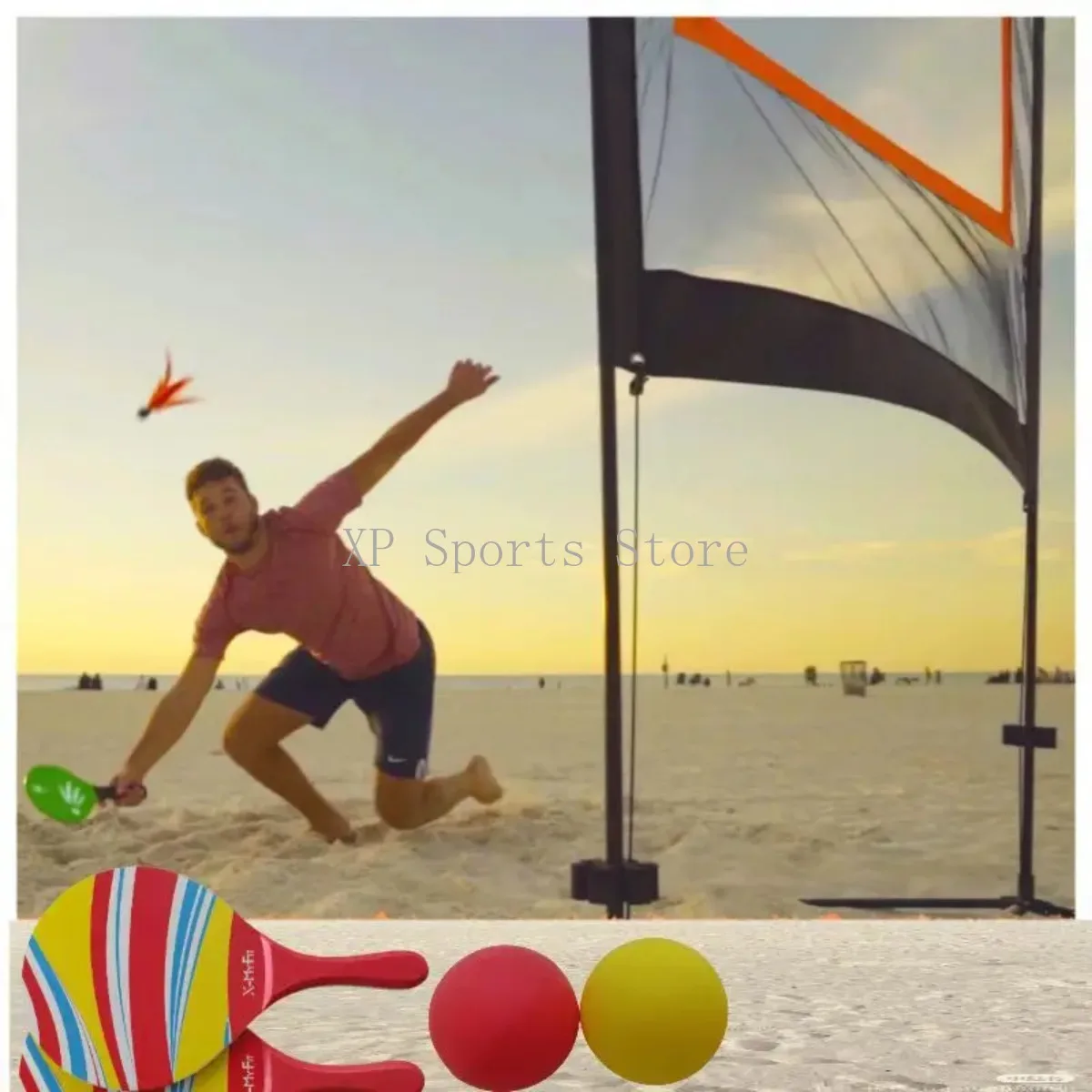 Badminton Net Set with Stand, Rackets&Shuttlecocks- Versatile Easy Setup Court, Ideal for Men Women Backyard Outdoor Beach Games